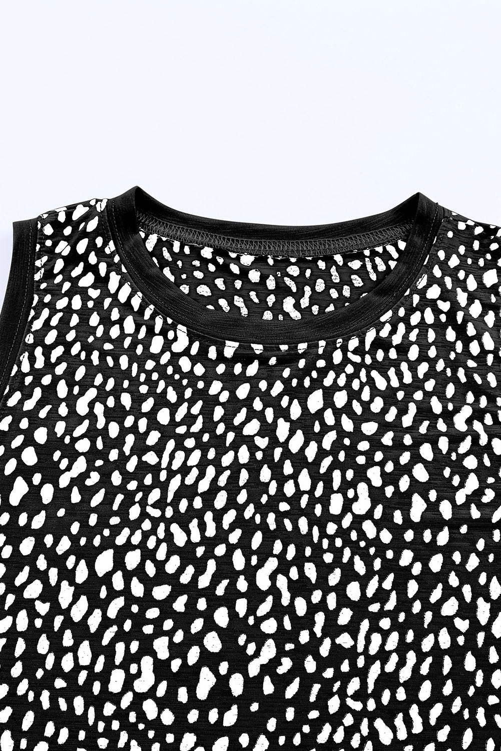 Khaki Frilled Neck 3/4 Sleeves Cheetah Blouse