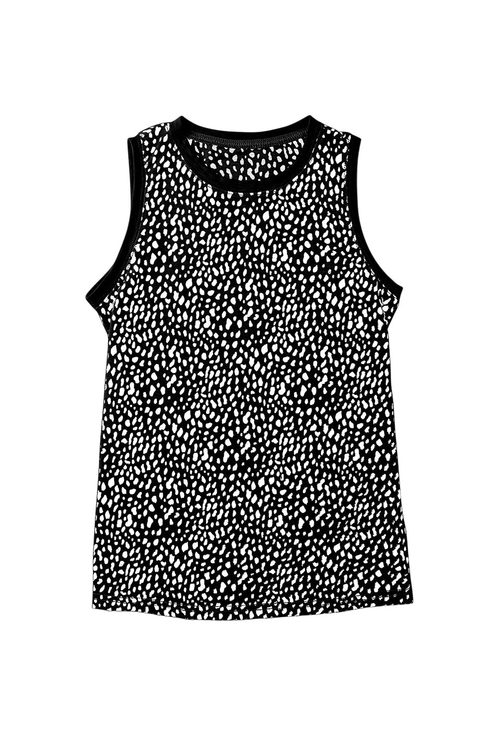 Khaki Frilled Neck 3/4 Sleeves Cheetah Blouse