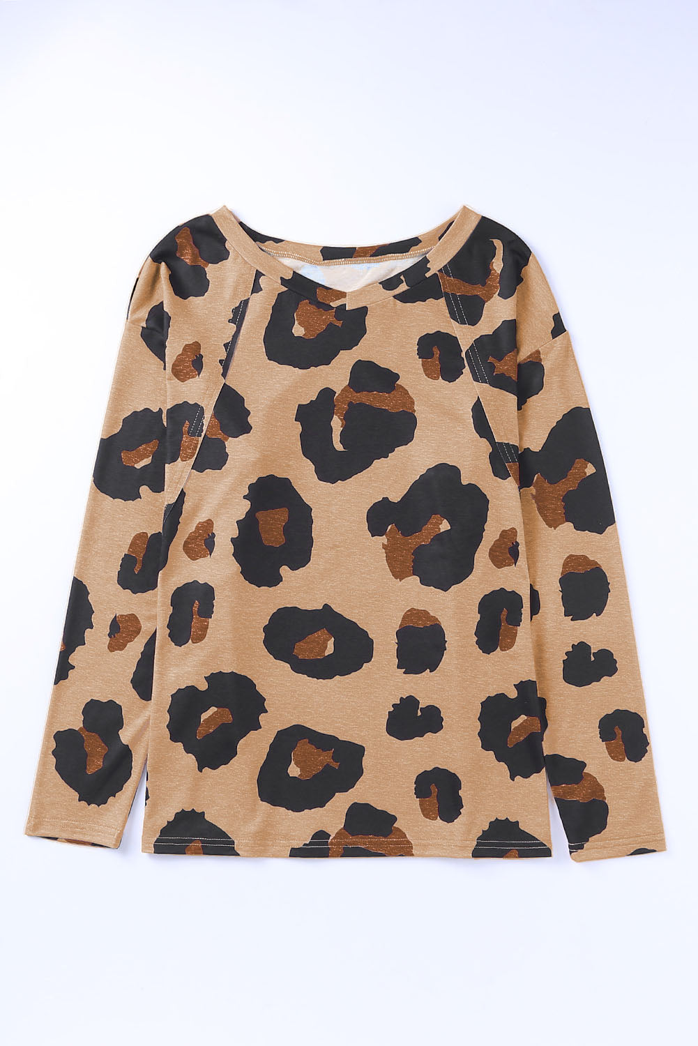 Leopard Print Long Sleeve Top