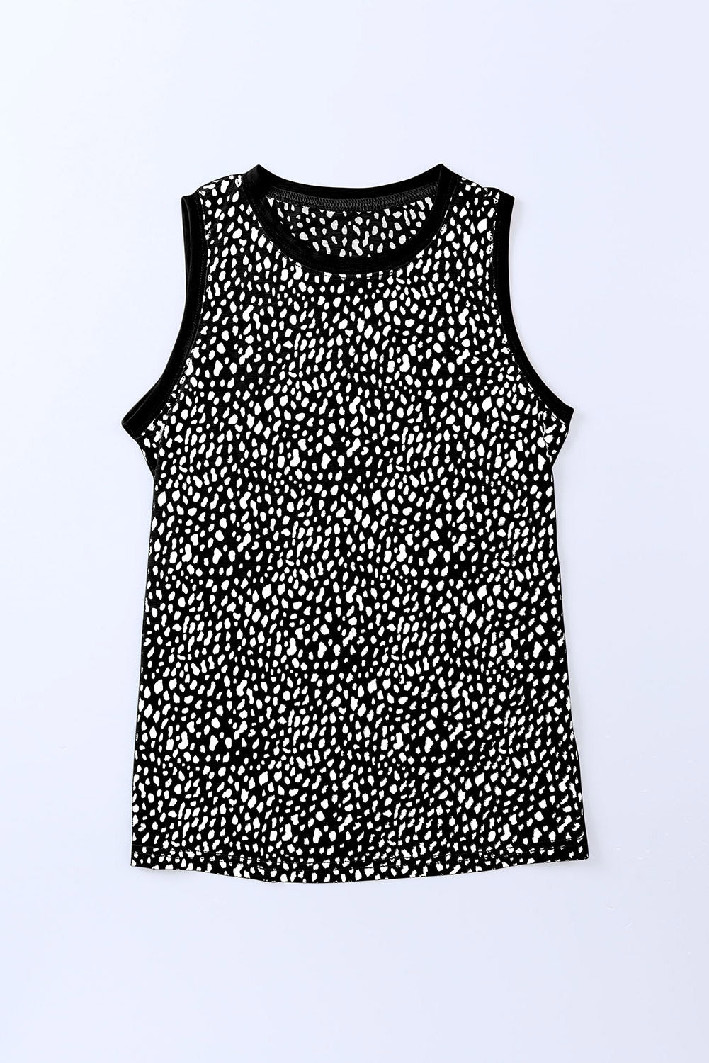 Khaki Frilled Neck 3/4 Sleeves Cheetah Blouse