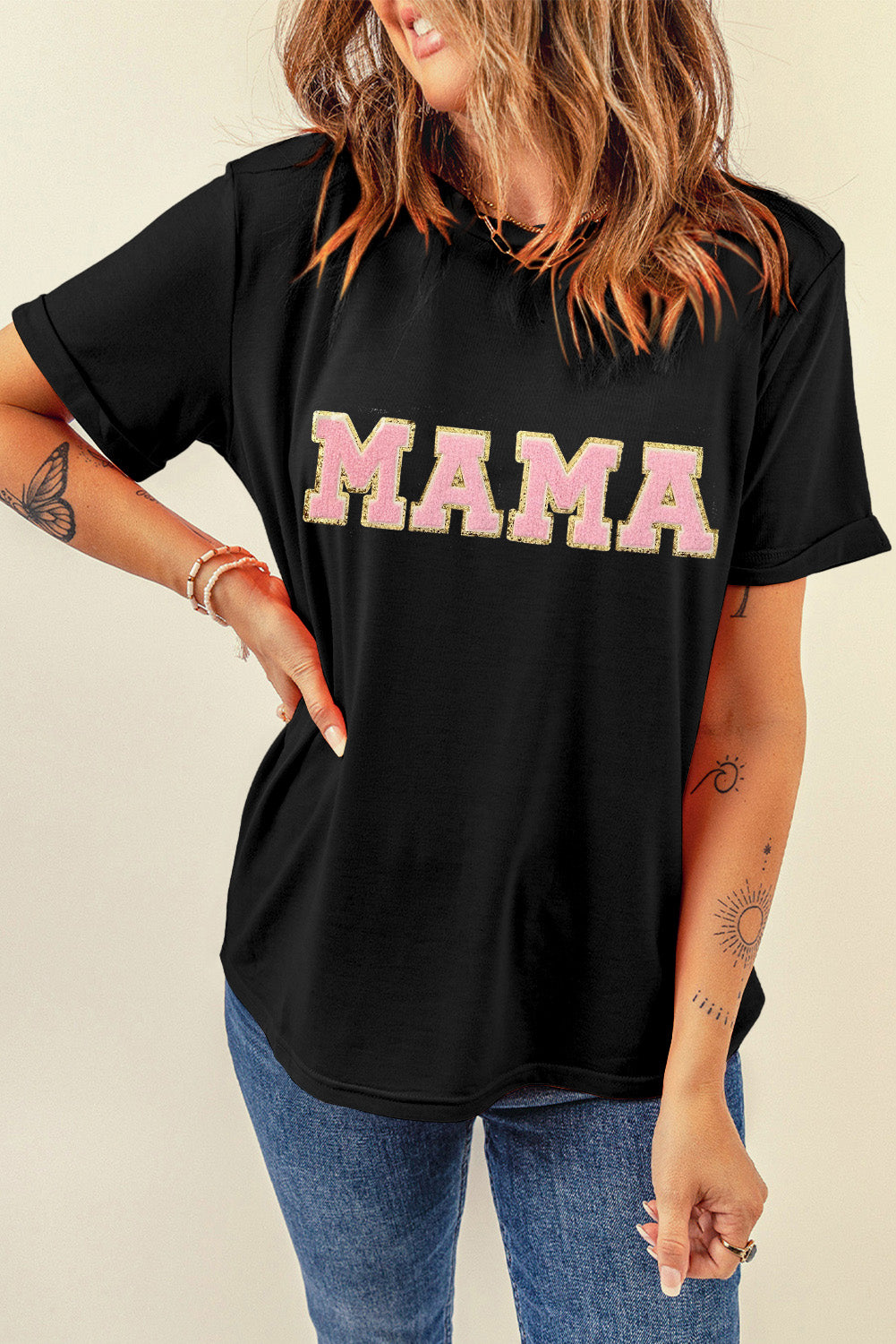 MAMA Chenille Graphic Tee