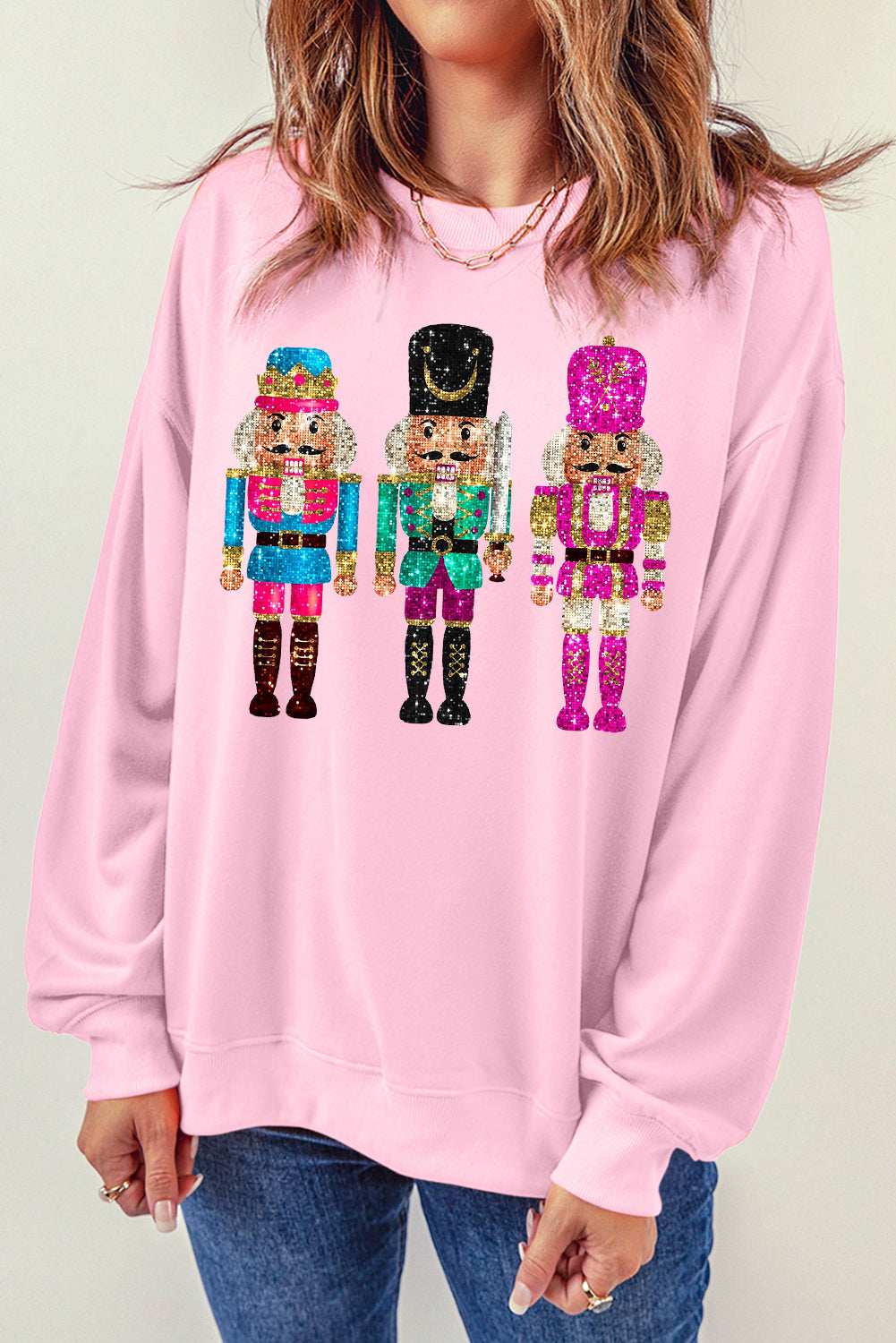 Pink Nutcracker Christmas Sweatshirt