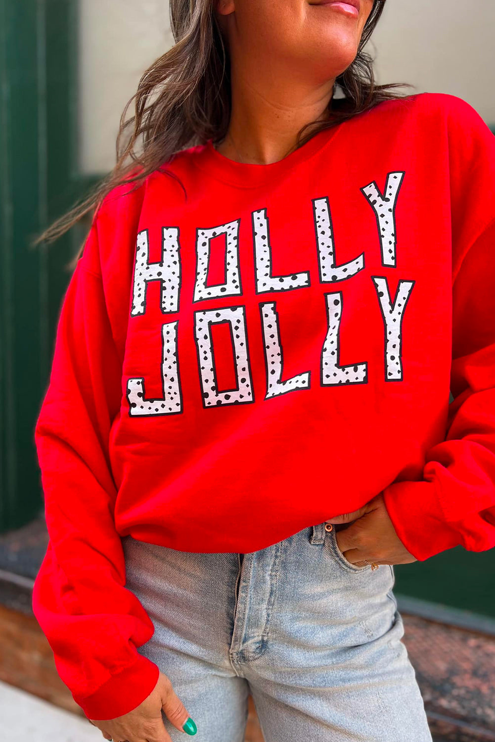 Holly Jolly Dotty Sweatshirt