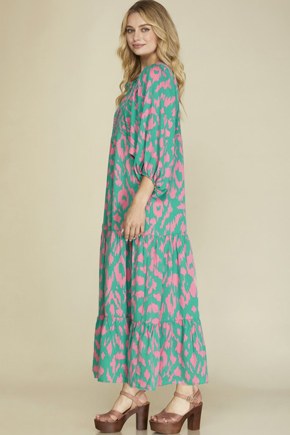 Abstract Long Dress