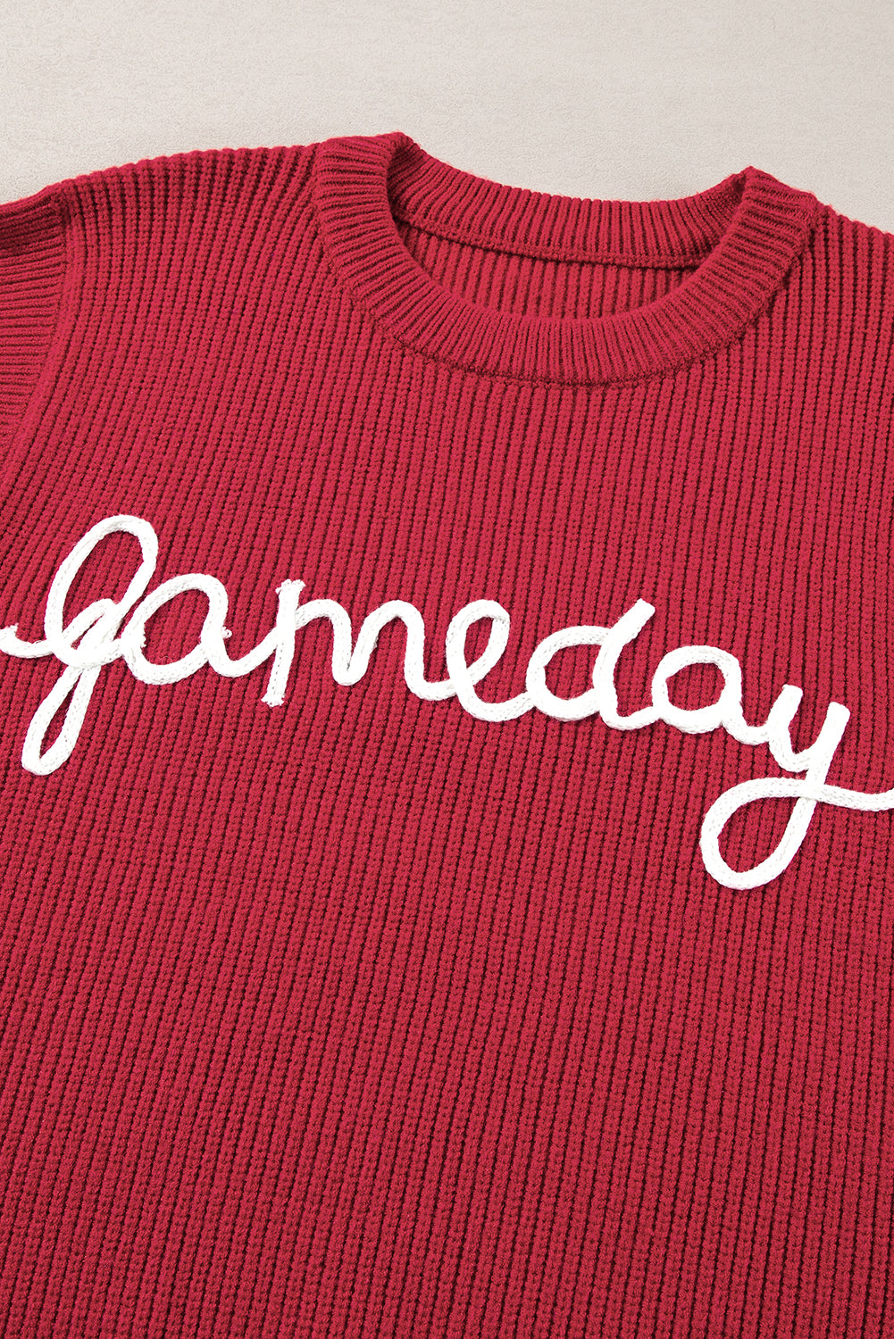 Red Game Day Football Sweater