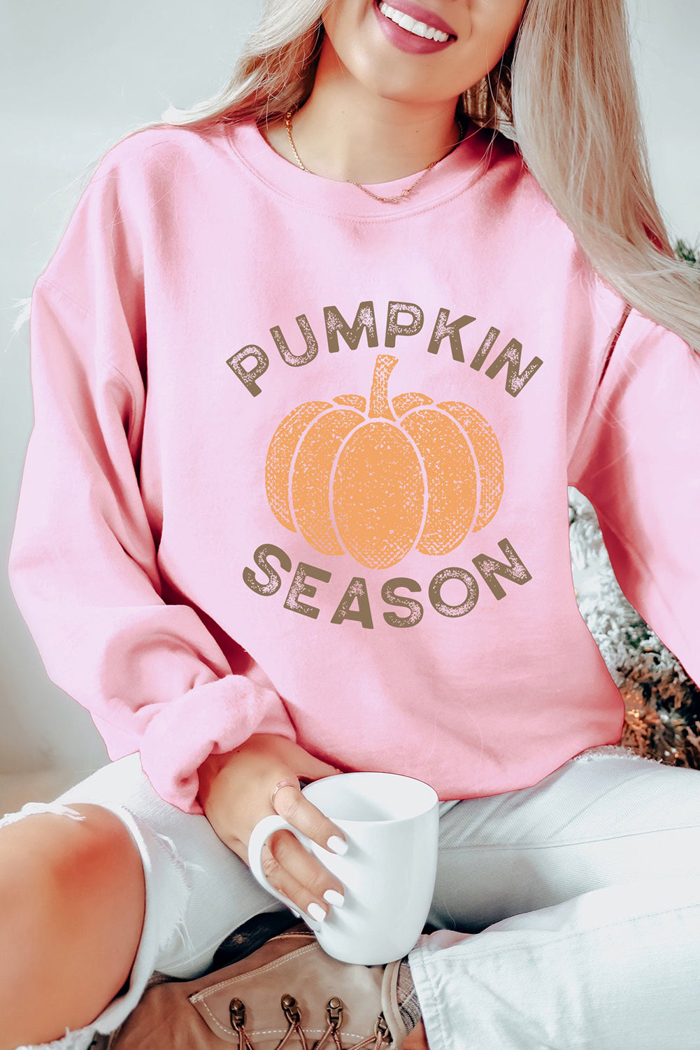 Pink Pumpkin Season Sweatshirt