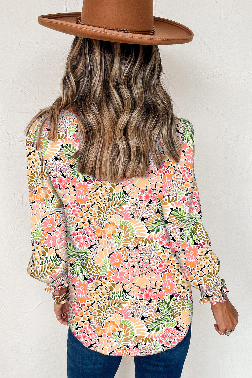 Puff Sleeve Floral Blouse