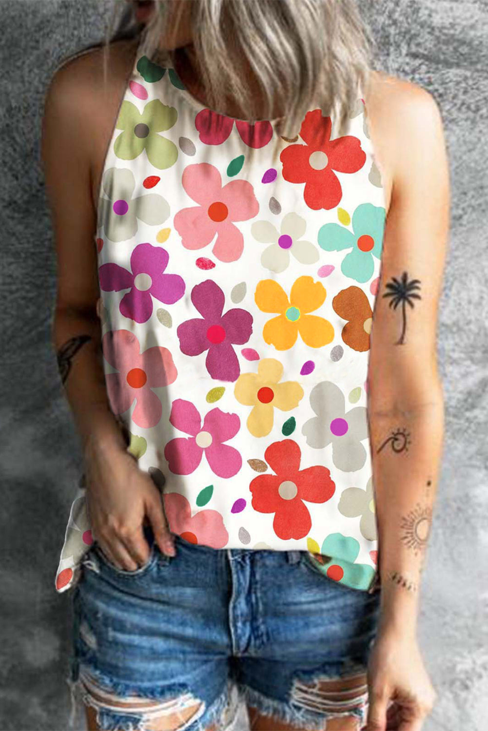 Floral Print Tank