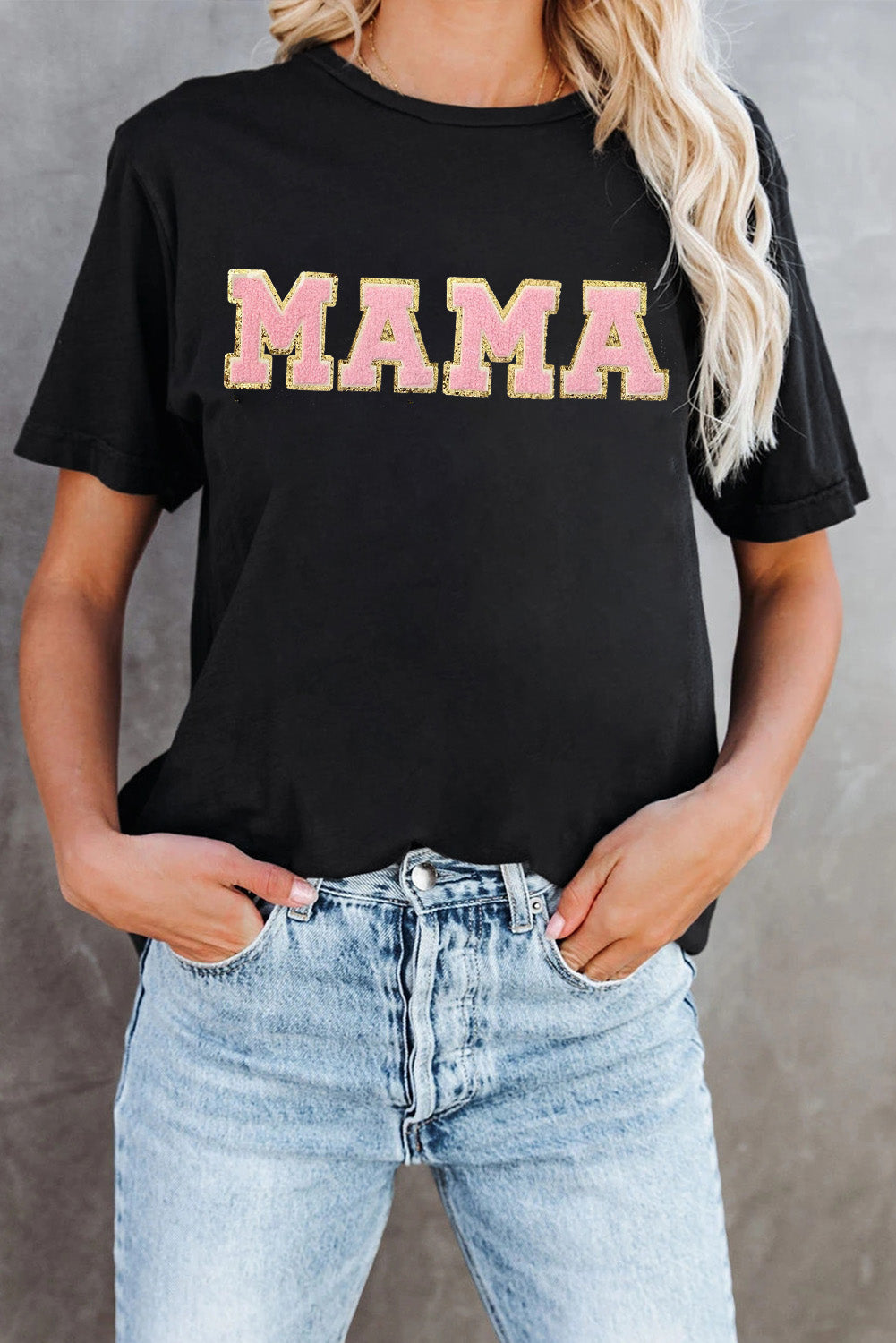 MAMA Chenille Graphic Tee