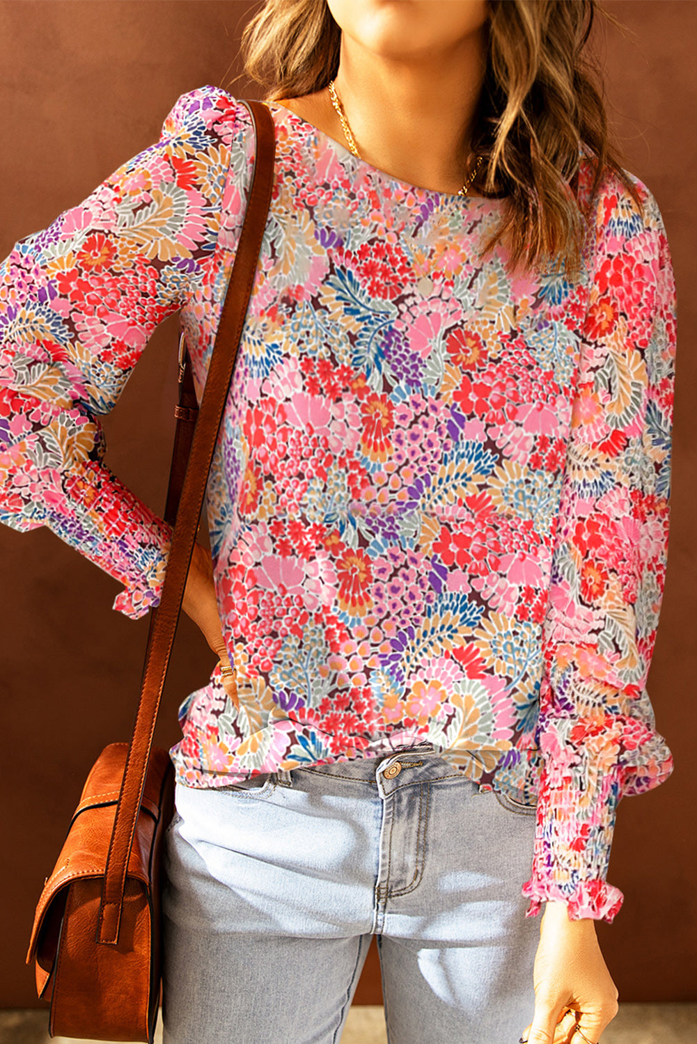 Puff Sleeve Floral Blouse