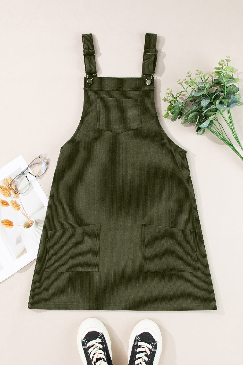 Corduroy Overall Dress