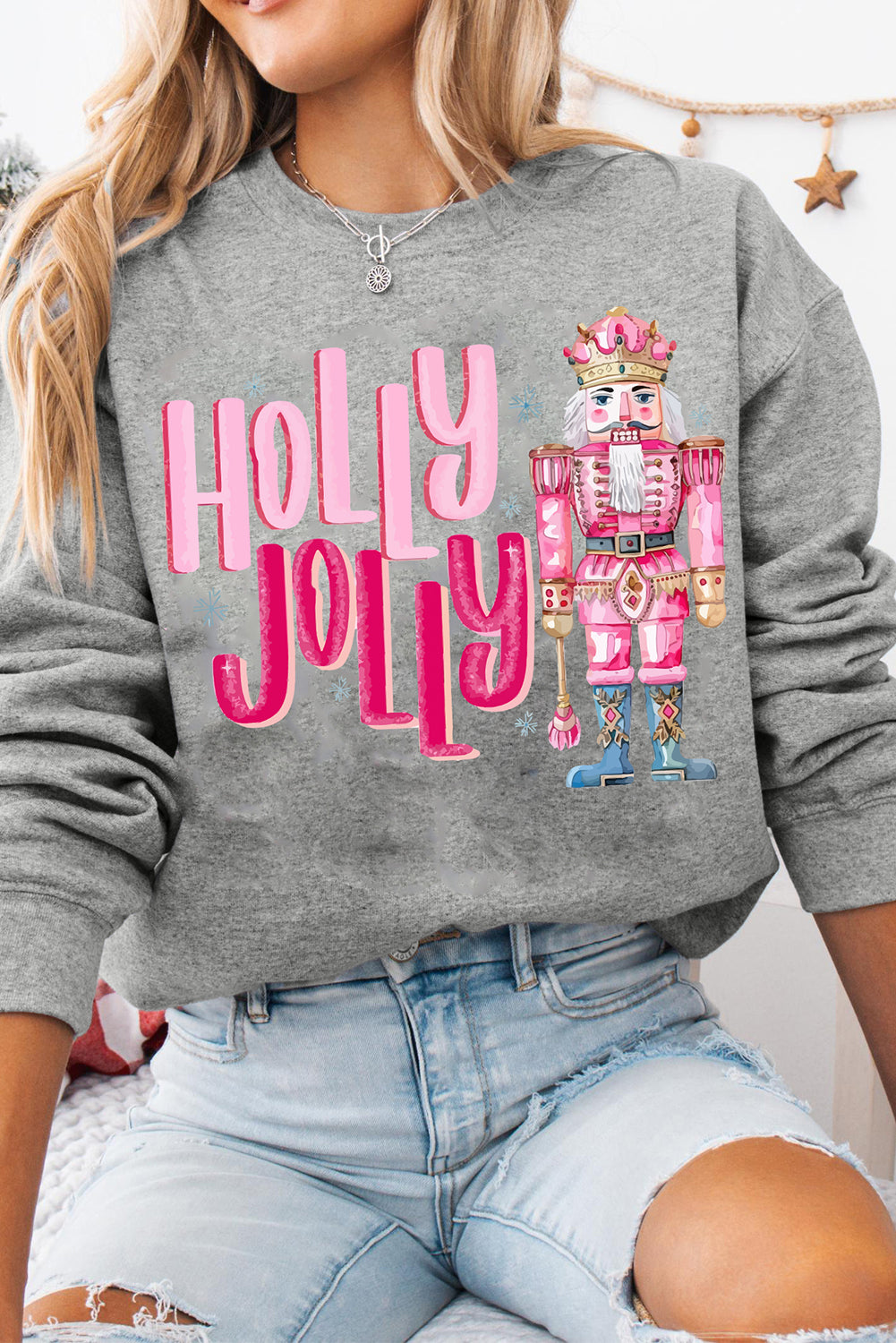 Holly Jolly Nutcracker Christmas Sweatshirt